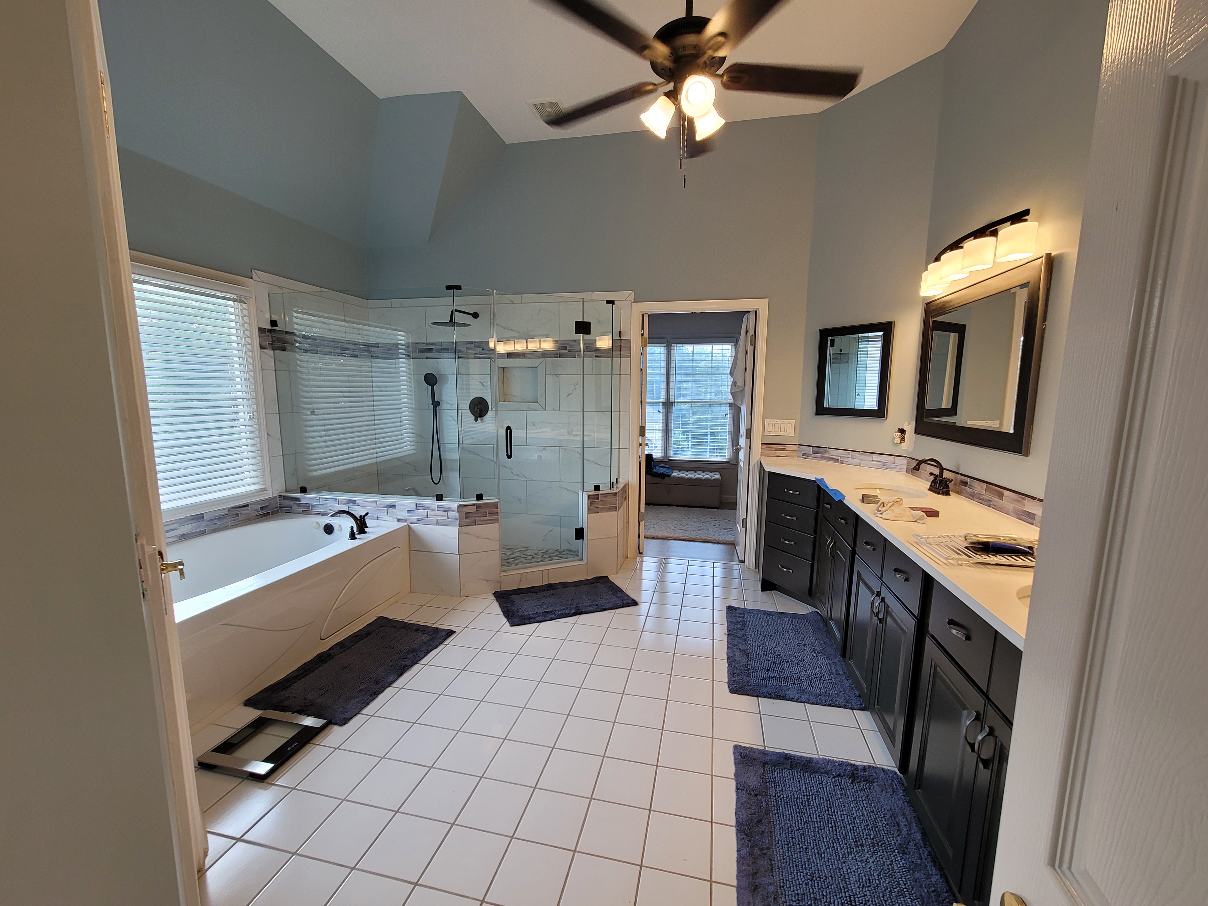 Complete master bathroom remodeling at Powder Springs GA.