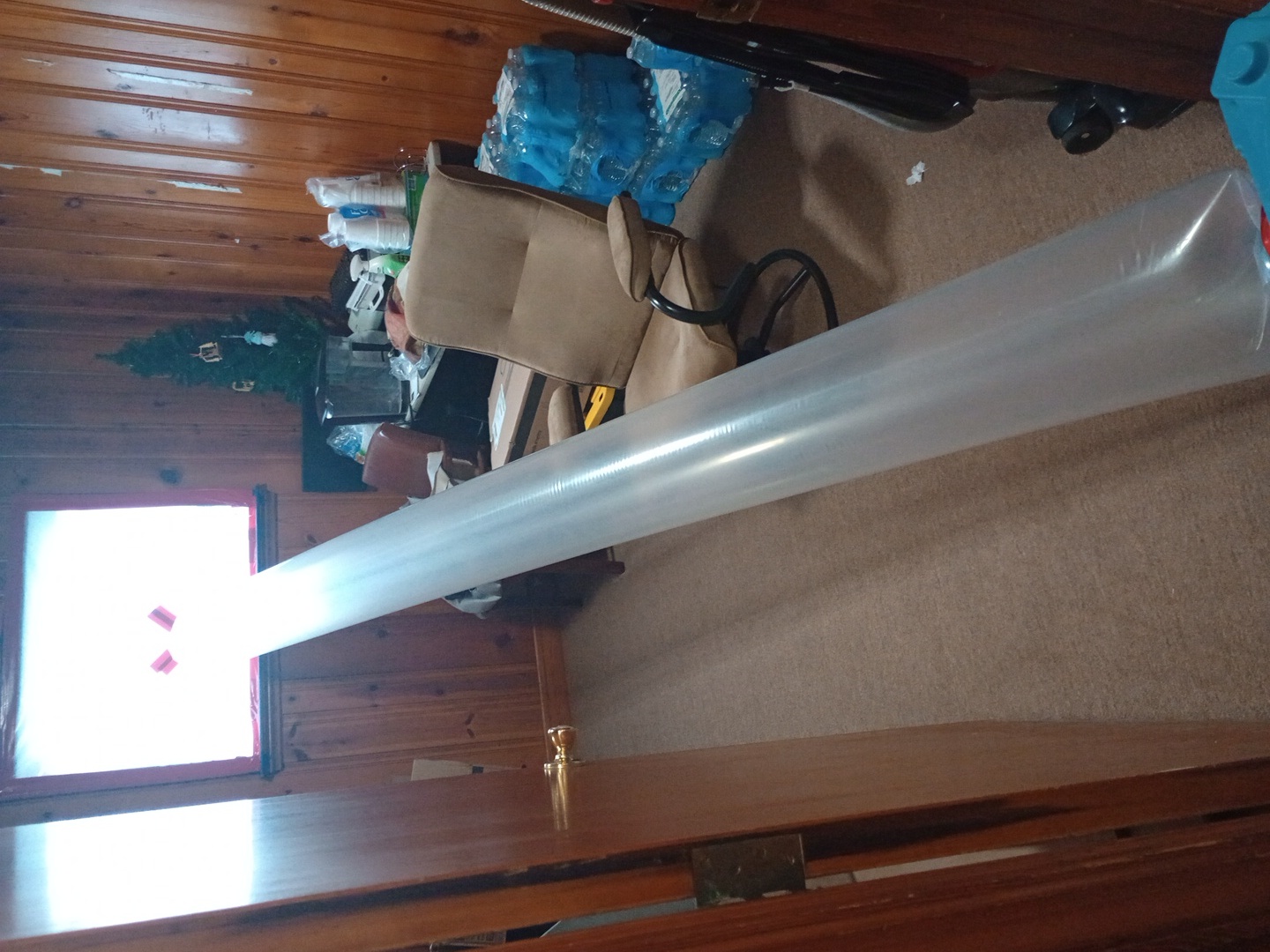 Mold remediation cleaning at a clinic.